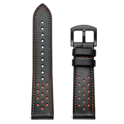 22mm Holes Genuine Leather Watch Band Strap for Huawei Honor Magic Watch