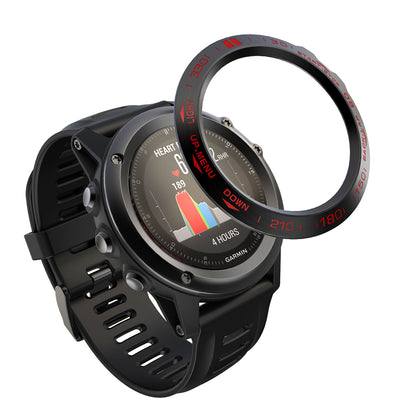 Watch Bezel Ring Stainless Steel Adhesive Cover (B Type) for Garmin Fenix 3/Fenix 3 HR