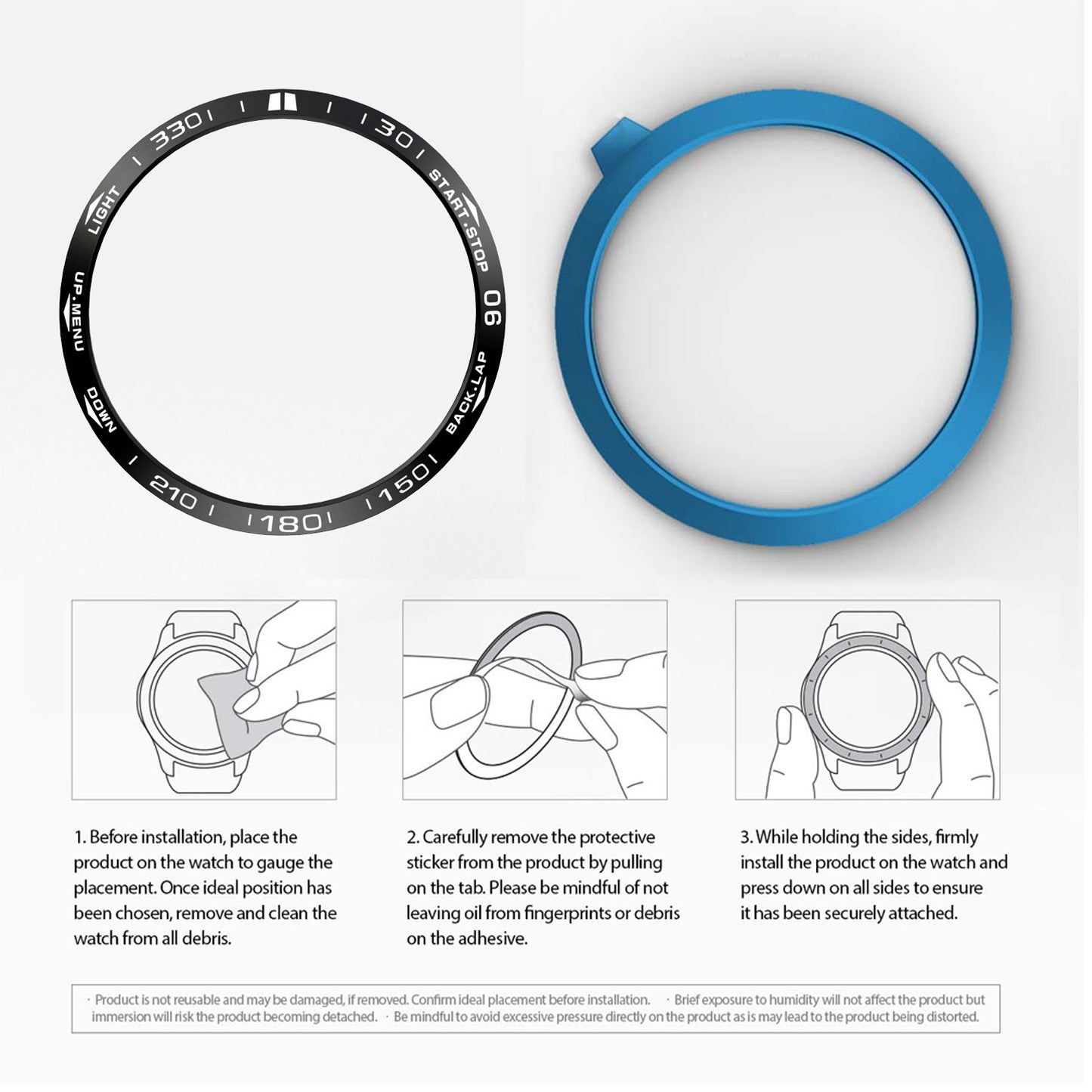 Stainless Steel Watch Bezel (Type B) Replacement for Garmin Fenix 5