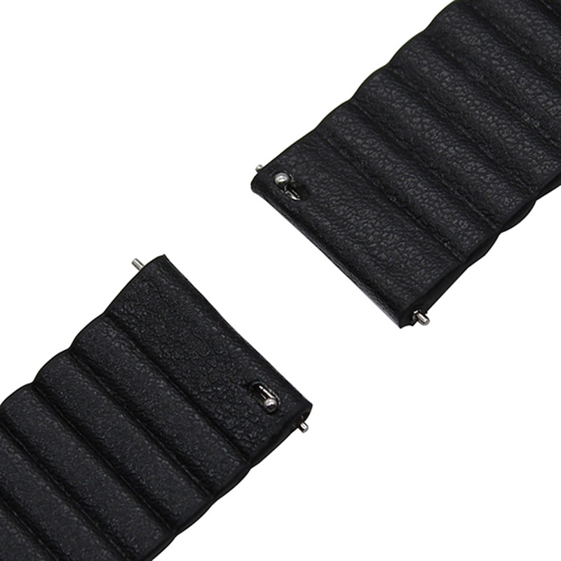 20mm Magnetic Closure Leather+Silicone Smart Watch Strap Replacement for Huawei Watch GT2 42mm