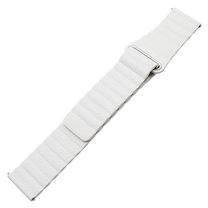 20mm Magnetic Closure Leather+Silicone Smart Watch Strap Replacement for Huawei Watch GT2 42mm