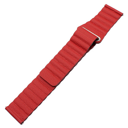 20mm Magnetic Closure Leather+Silicone Smart Watch Strap Replacement for Huawei Watch GT2 42mm