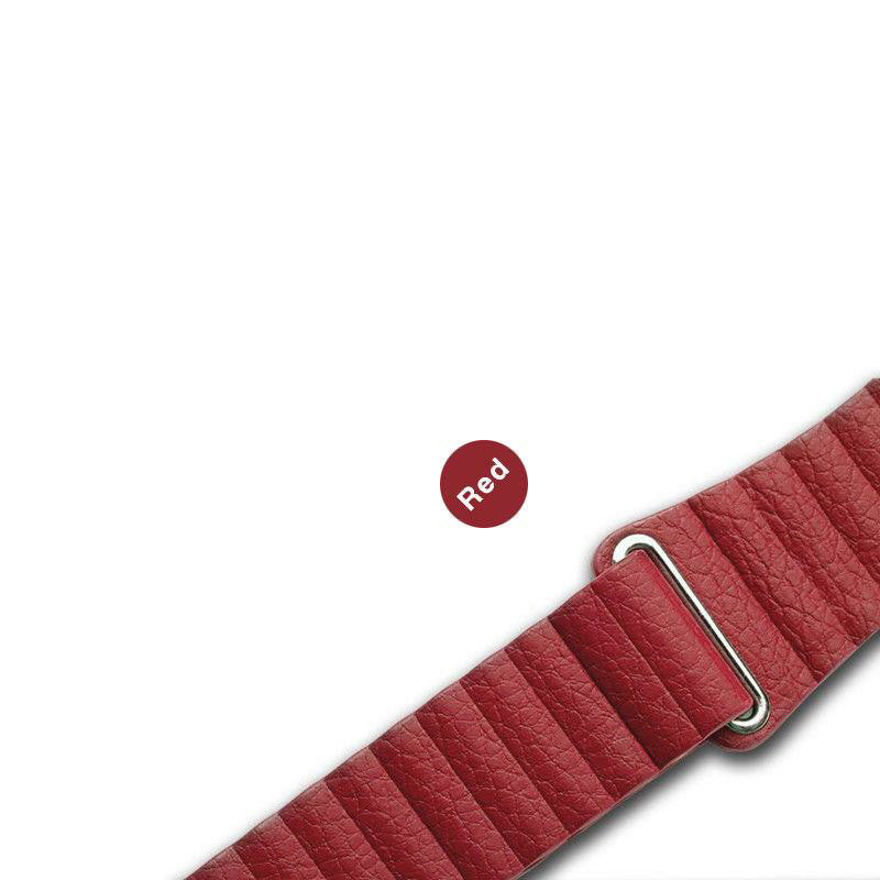 20mm Magnetic Closure Leather+Silicone Smart Watch Strap Replacement for Huawei Watch GT2 42mm