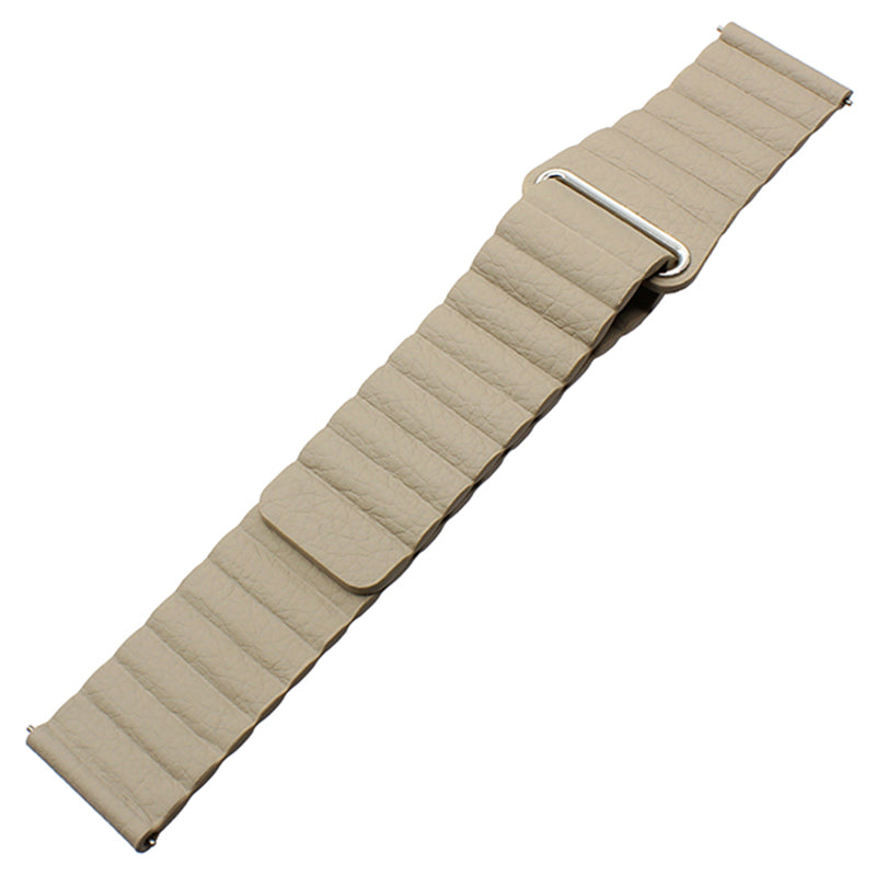 20mm Magnetic Closure Leather+Silicone Smart Watch Strap Replacement for Huawei Watch GT2 42mm