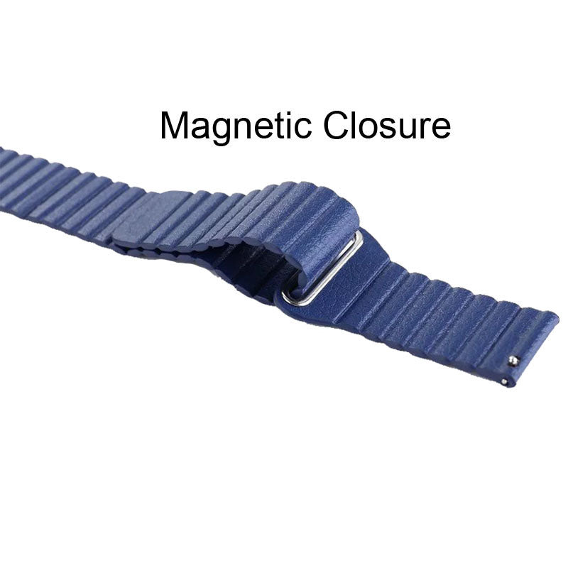 20mm Magnetic Closure Leather+Silicone Smart Watch Strap Replacement for Huawei Watch GT2 42mm