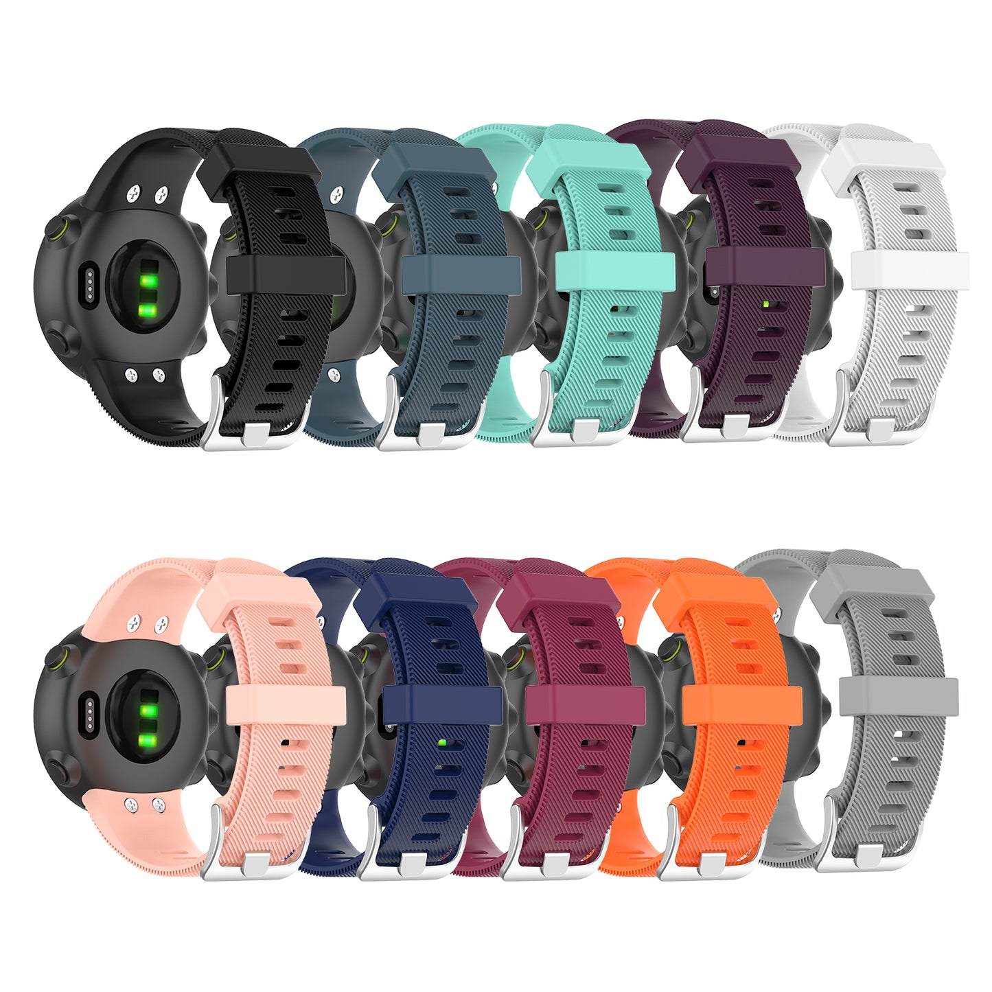 Silicone Strap Replacement Watchband for Garmin Forerunner 45/45S