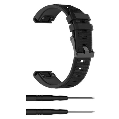 Silicone Watch Strap for Garmin Fenix 5/Fenix 5 Plus/Forerunner 935/Approach S60 with 2 Screwdrivers