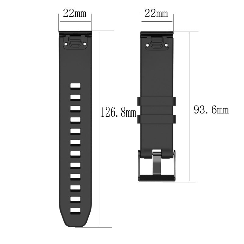 Silicone Watch Strap for Garmin Fenix 5/Fenix 5 Plus/Forerunner 935/Approach S60 with 2 Screwdrivers