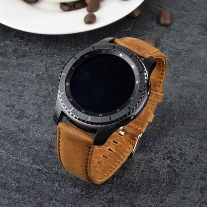 Leather Replacement Strap for Fossil Gen3 Q Explorist/Gen 2/Q Explorist Gen3/Q Explorist HR Gen4/Gen5 Carlyle HR/Julianna HR