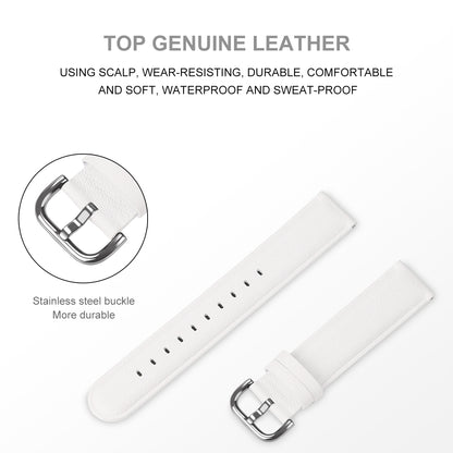 20mm Genuine Leather Smart Watch Replacement Strap for Samsung Galaxy Watch 42mm