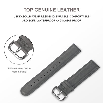 20mm Genuine Leather Smart Watch Replacement Strap for Samsung Galaxy Watch 42mm