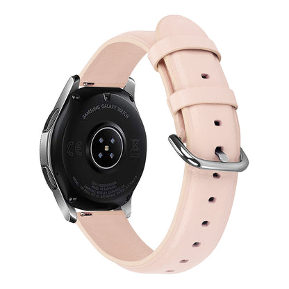 20mm Genuine Leather Smart Watch Replacement Strap for Samsung Galaxy Watch 42mm