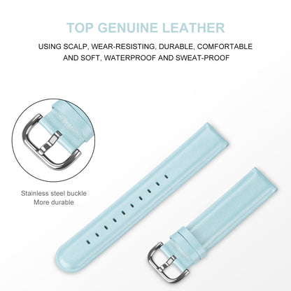 20mm Genuine Leather Smart Watch Replacement Strap for Samsung Galaxy Watch 42mm