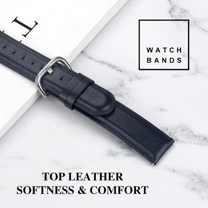 20mm Genuine Leather Smart Watch Replacement Strap for Samsung Galaxy Watch 42mm