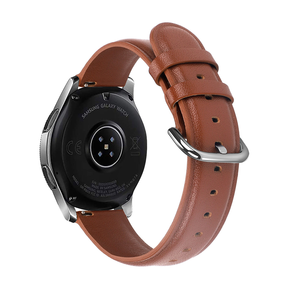 20mm Genuine Leather Smart Watch Replacement Strap for Samsung Galaxy Watch 42mm