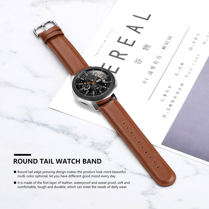 20mm Genuine Leather Smart Watch Replacement Strap for Samsung Galaxy Watch 42mm