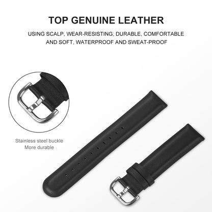 22mm Genuine Leather Smart Watch Replacement Strap for Samsung Galaxy Watch 46mm