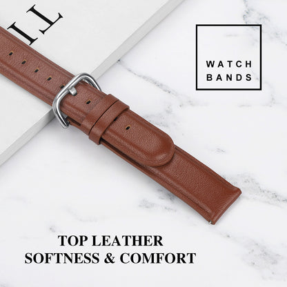 22mm Genuine Leather Smart Watch Replacement Strap for Samsung Galaxy Watch 46mm