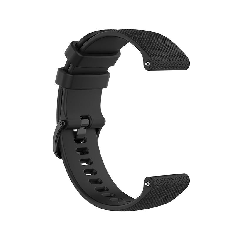 20mm Grid Texture Silicone Watch Strap for Polar Ignite/Garmin Vivomove 3, Replacement Smart Watch Band