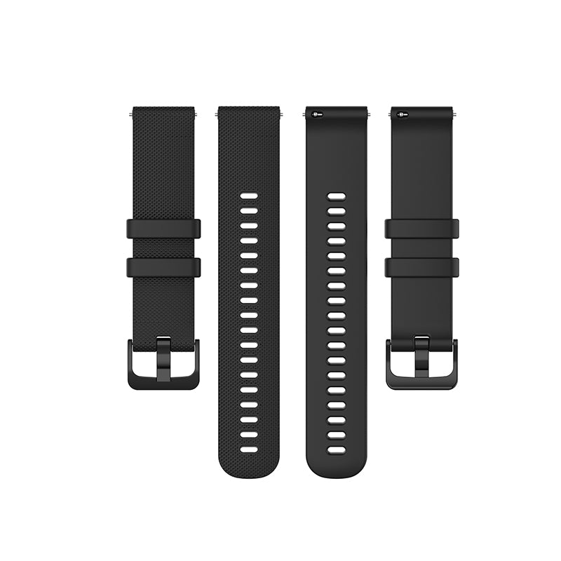 20mm Grid Texture Silicone Watch Strap for Polar Ignite/Garmin Vivomove 3, Replacement Smart Watch Band