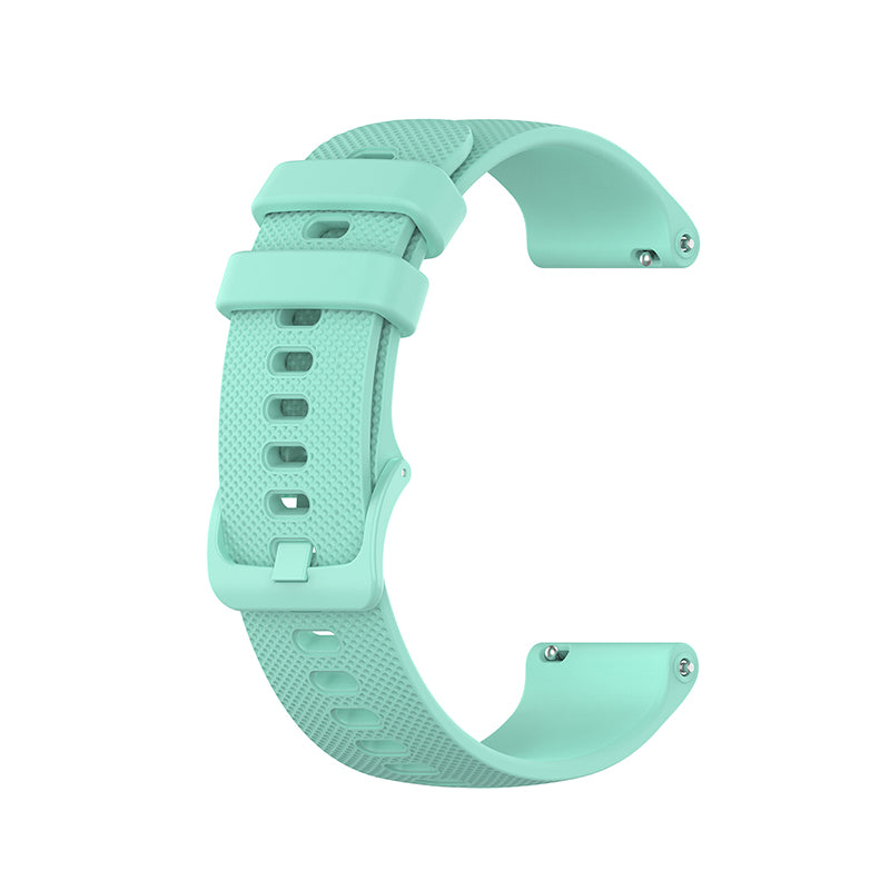 20mm Grid Texture Silicone Watch Strap for Polar Ignite/Garmin Vivomove 3, Replacement Smart Watch Band