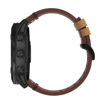 Genuine Leather Smart Watch Replacement Band for Garmin Fenix 6X