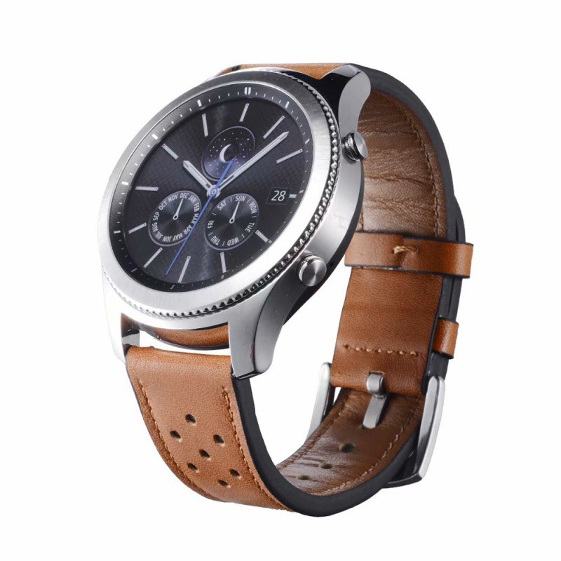 22mm Leather Strap Watch Band for Huawei Watch GT2e/GT2 46mm