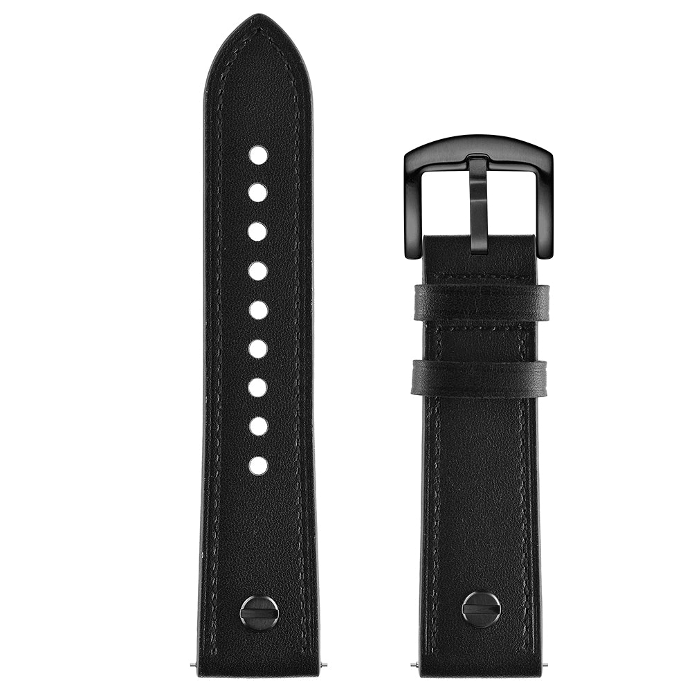 22mm Genuine Leather Watch Band Replacement for Samsung Gear S3/Galaxy Watch 46mm etc.