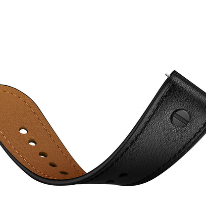 22mm Genuine Leather Watch Band Replacement for Samsung Gear S3/Galaxy Watch 46mm etc.