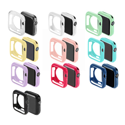 Silicone Smart Watch Case Protector for Apple Watch Series 6 SE 5 4 40mm / Series 3 2 1 38mm