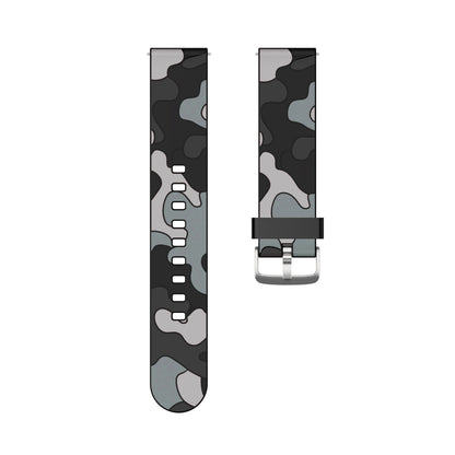 20mm Camouflage Skin Flexible Silicone Watch Strap for Huami Amazfit Watch Youth Version/GT2 42mm