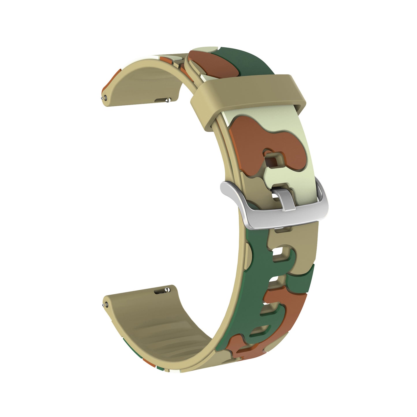 20mm Camouflage Skin Flexible Silicone Watch Strap for Huami Amazfit Watch Youth Version/GT2 42mm