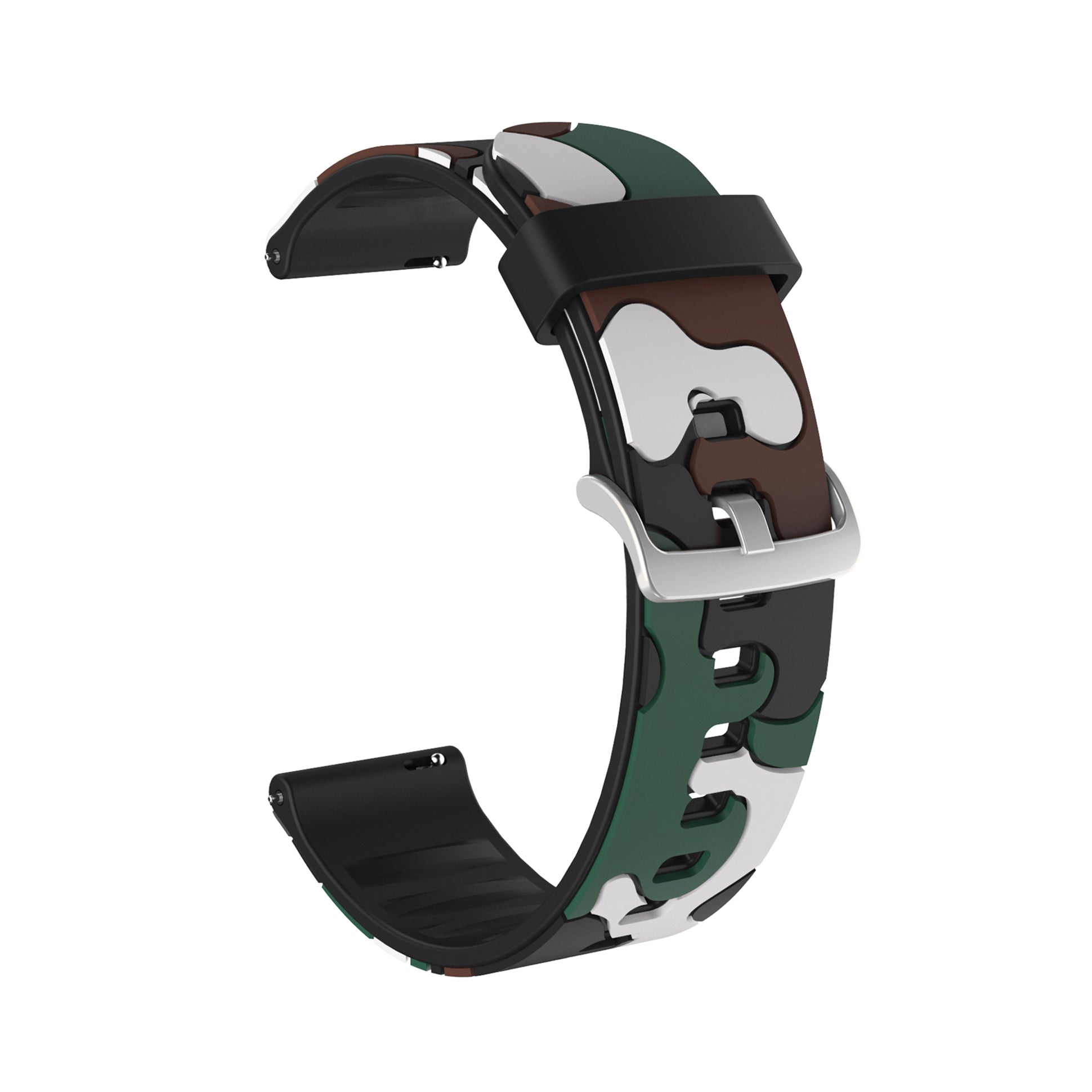 20mm Camouflage Skin Flexible Silicone Watch Strap for Huami Amazfit Watch Youth Version/GT2 42mm