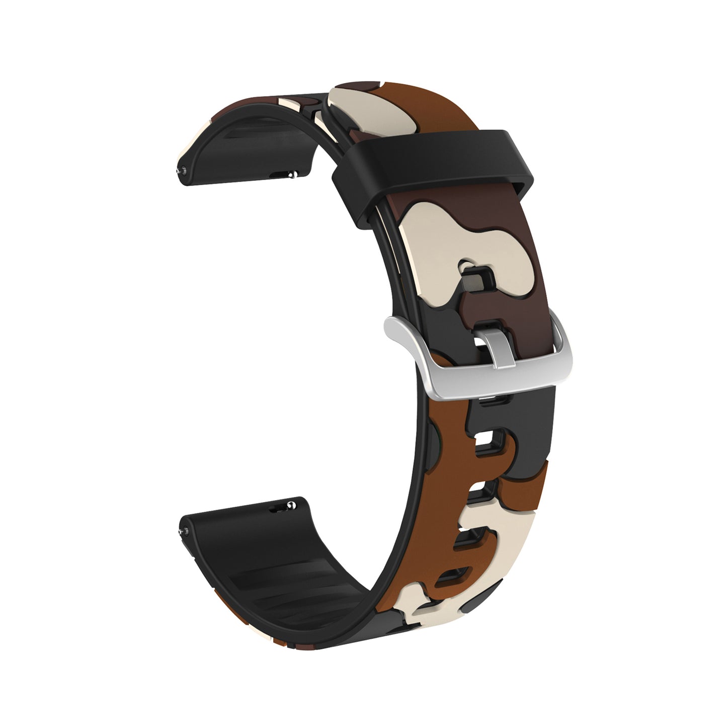 20mm Camouflage Skin Flexible Silicone Watch Strap for Huami Amazfit Watch Youth Version/GT2 42mm