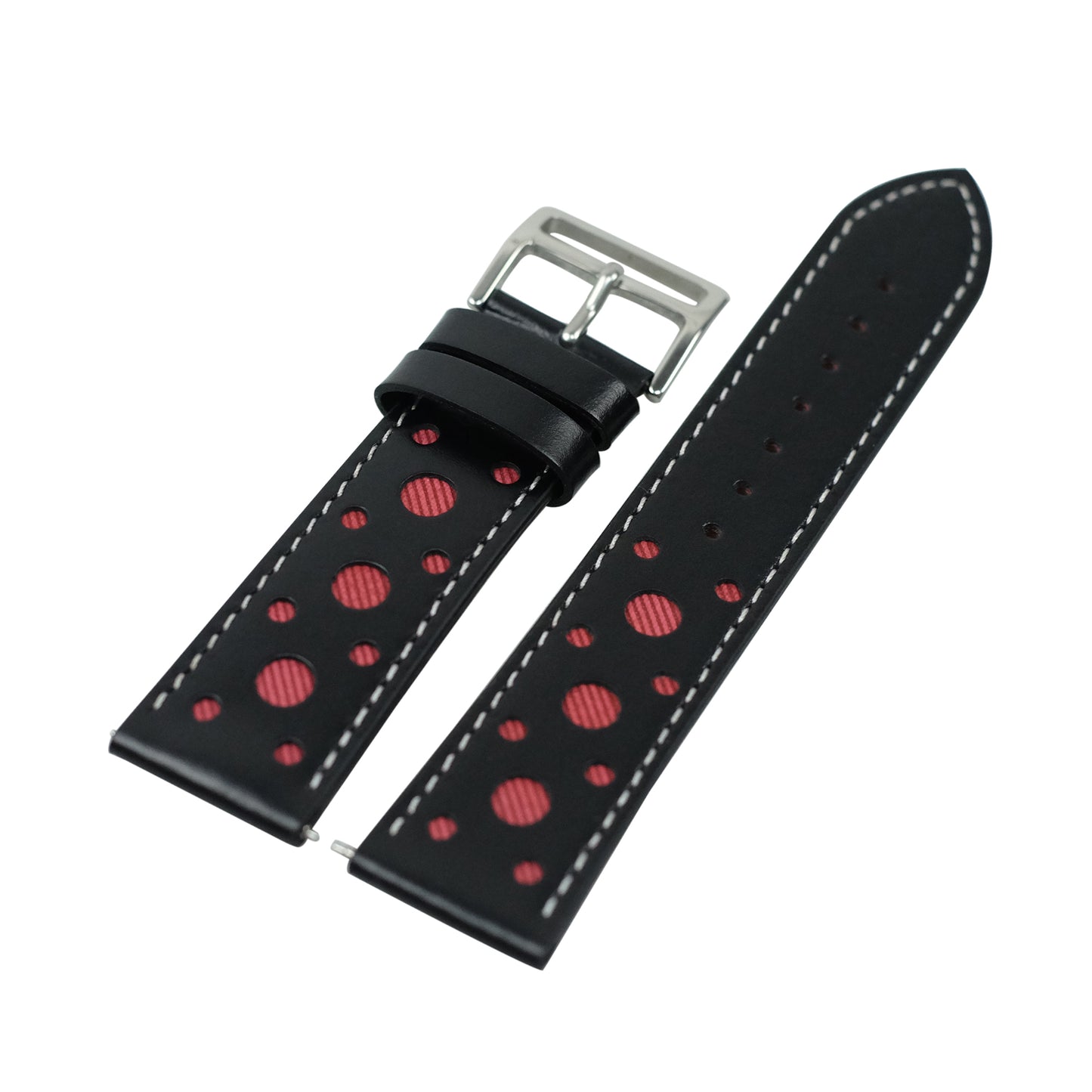 22mm Holes Decor Leather Smart Watch Band Strap Replacement for Huawei Watch GT 2e /GT2 46mm