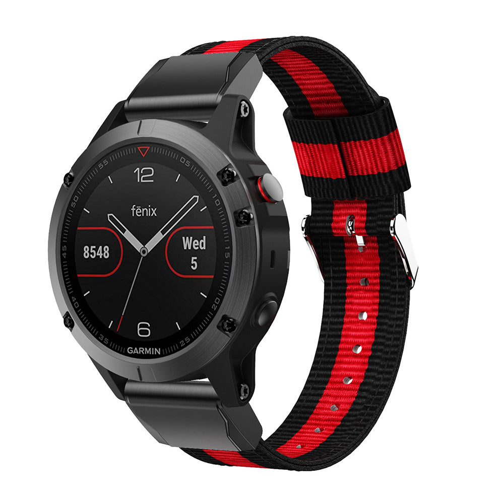 Nylon Watch Band Strap Replacement for Garmin Fenix 5