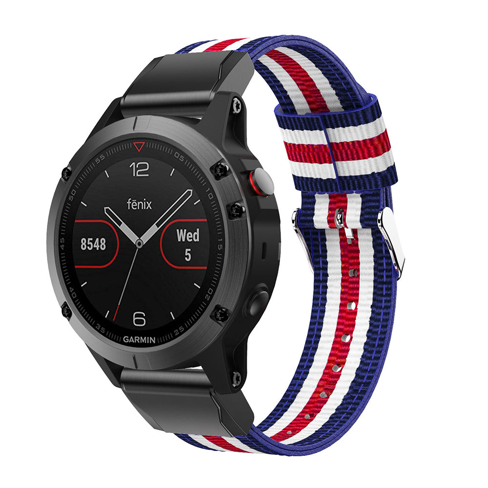 Nylon Watch Band Strap Replacement for Garmin Fenix 5