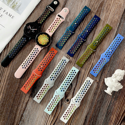 22mm Colorful Silicone Smart Watch Band for Samsung Galaxy Gear S3/Watch 46mm/Huami Amazfit 1/2 / Amazfit GTR 47mm