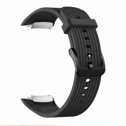 Vertical Stripes Grain Silicone Smart Watch Band Replacement [Large Size] for Samsung Galaxy Gear Fit2 pro