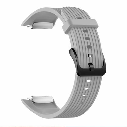 Vertical Stripes Grain Silicone Smart Watch Band Replacement [Large Size] for Samsung Galaxy Gear Fit2 pro