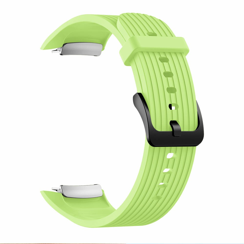 Vertical Stripes Grain Silicone Smart Watch Band Replacement [Large Size] for Samsung Galaxy Gear Fit2 pro