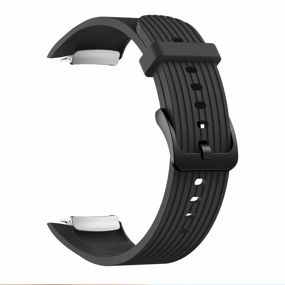 Vertical Stripes Grain Silicone Smart Watch Band Replacement [Small Size] for Samsung Galaxy Gear Fit2 pro