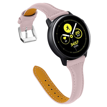 20mm Genuine Leather Watch Strap Replacement for Samsung Galaxy Watch Active / Active 2 / Gear S3 Classic / S3 Frontier / Huami Amazfit Smart Watch Youth Edition/Sport Edition