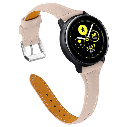 20mm Genuine Leather Watch Strap Replacement for Samsung Galaxy Watch Active / Active 2 / Gear S3 Classic / S3 Frontier / Huami Amazfit Smart Watch Youth Edition/Sport Edition