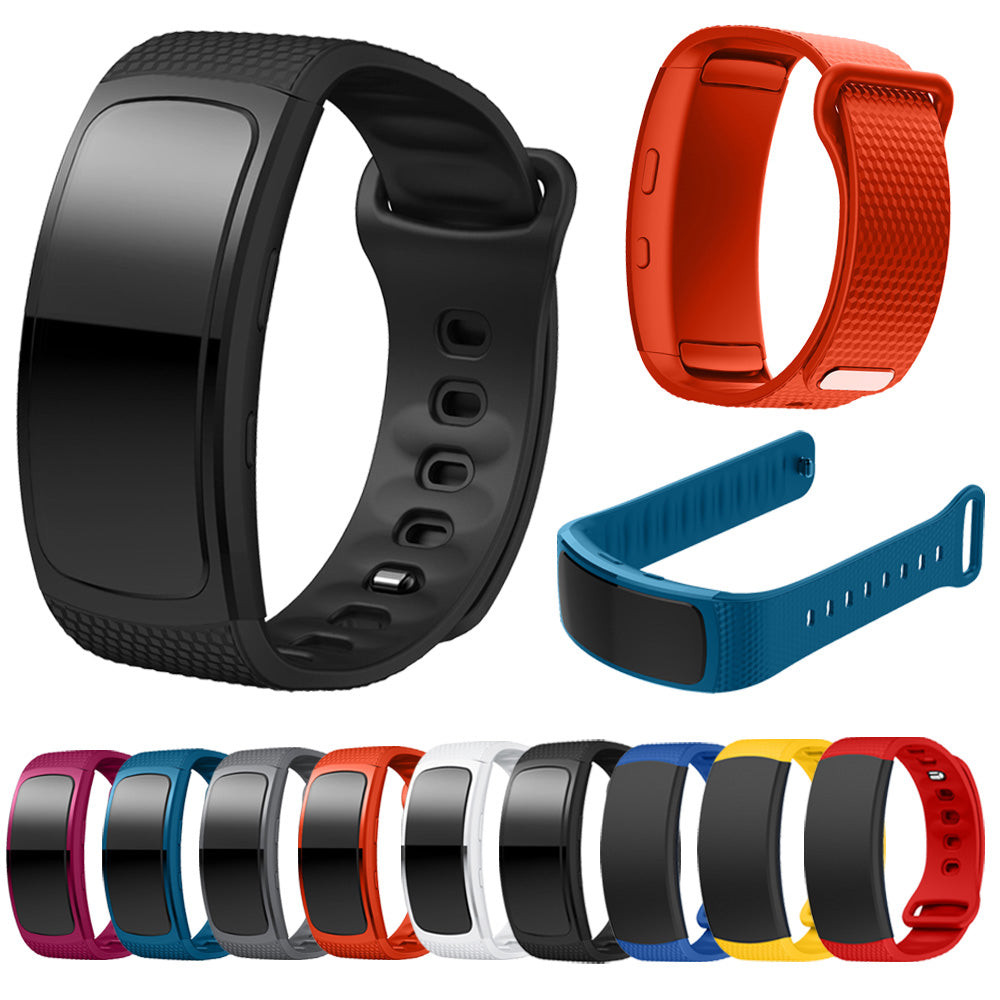 Flexible Silicone Watch Band for Samsung Gear Fit2, Large