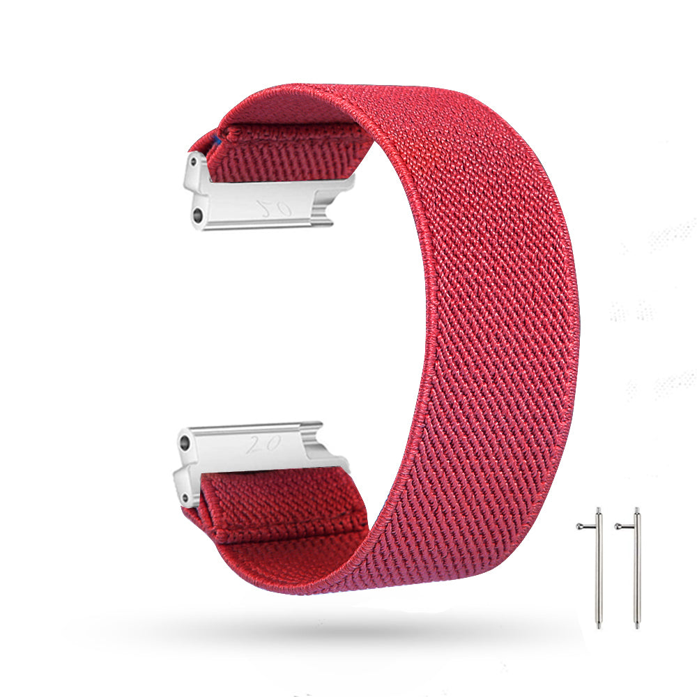 20mm Solid Color Printing Nylon Smart Watch Band for Samsung Galaxy Watch4 Classic 46mm 42mm/Watch4 44mm 40mm/Huawei Watch GT 2 42mm/Huami Amazfit Watch Youth Edition