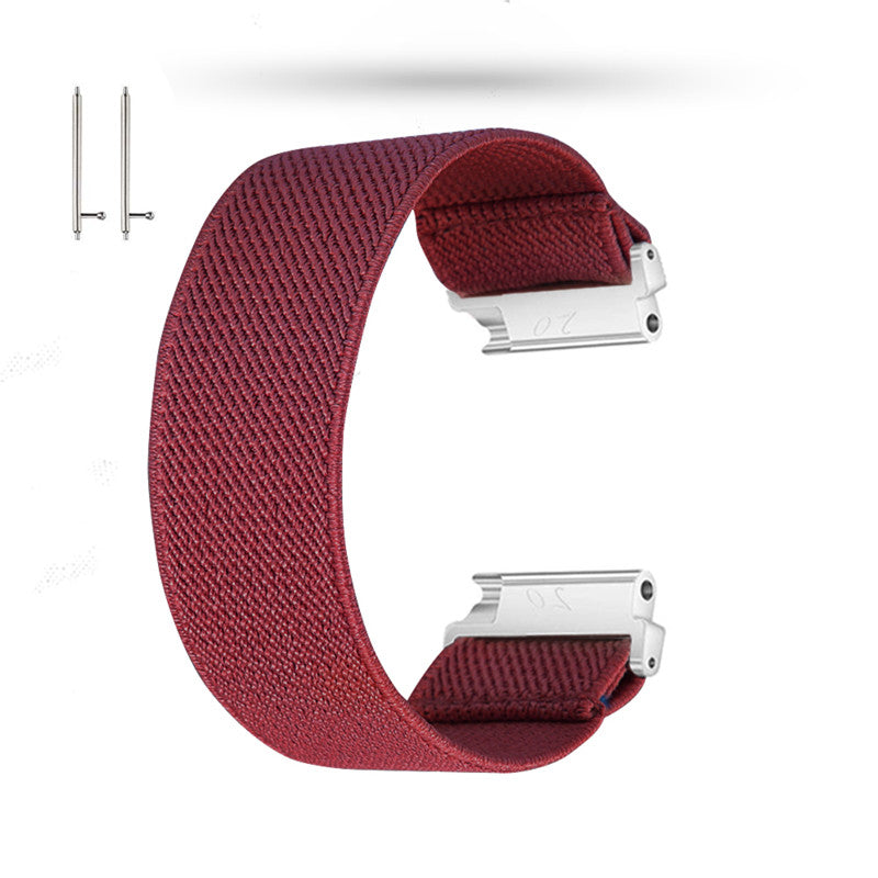 20mm Solid Color Printing Nylon Smart Watch Band for Samsung Galaxy Watch4 Classic 46mm 42mm/Watch4 44mm 40mm/Huawei Watch GT 2 42mm/Huami Amazfit Watch Youth Edition