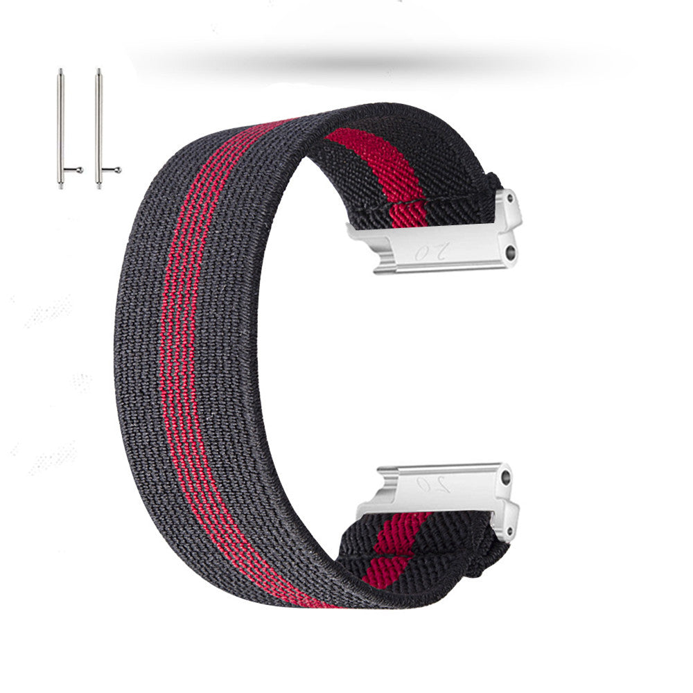 20mm Color Matching Nylon Watch Band for Samsung Galaxy Watch4 Classic 46mm 42mm/Watch4 44mm 40mm/Huawei GT 2 42mm/Huami Amazfit Watch Youth Edition