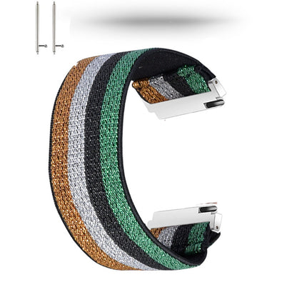 20mm Color Matching Nylon Watch Band for Samsung Galaxy Watch4 Classic 46mm 42mm/Watch4 44mm 40mm/Huawei GT 2 42mm/Huami Amazfit Watch Youth Edition