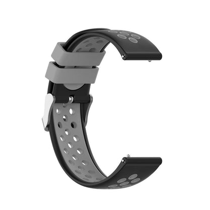 22mm Bi-color Silicone Watch Band for Samsung S3/S4/Galaxy Watch 46mm